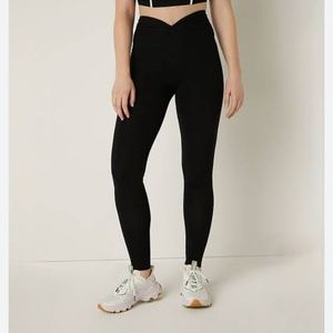 PINK Cotton Twist-Waist Leggings